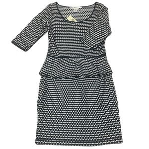 MAX STUDIO Dress, Black & White